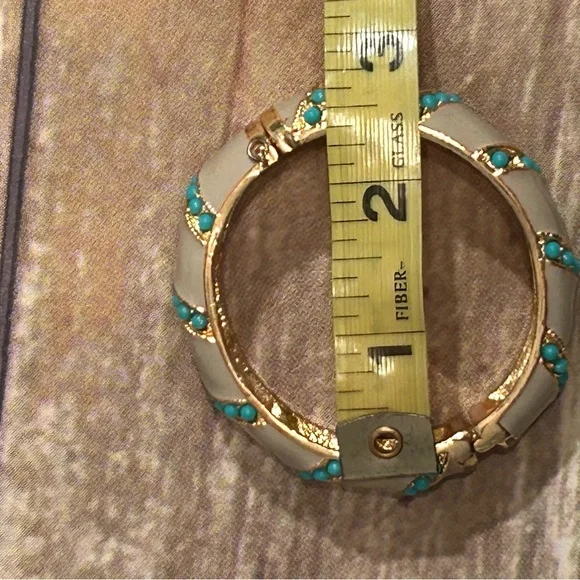 J.Crew Bracelet. Gold Silver and Blue. Magnetic Clasps. - Picture 11 of 11